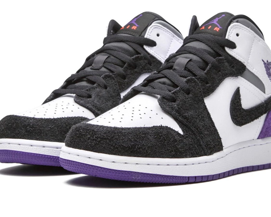 Air Jordan 1 Mid SE "Court Purple Suede" sneaker product image 2 | Foot Spikes