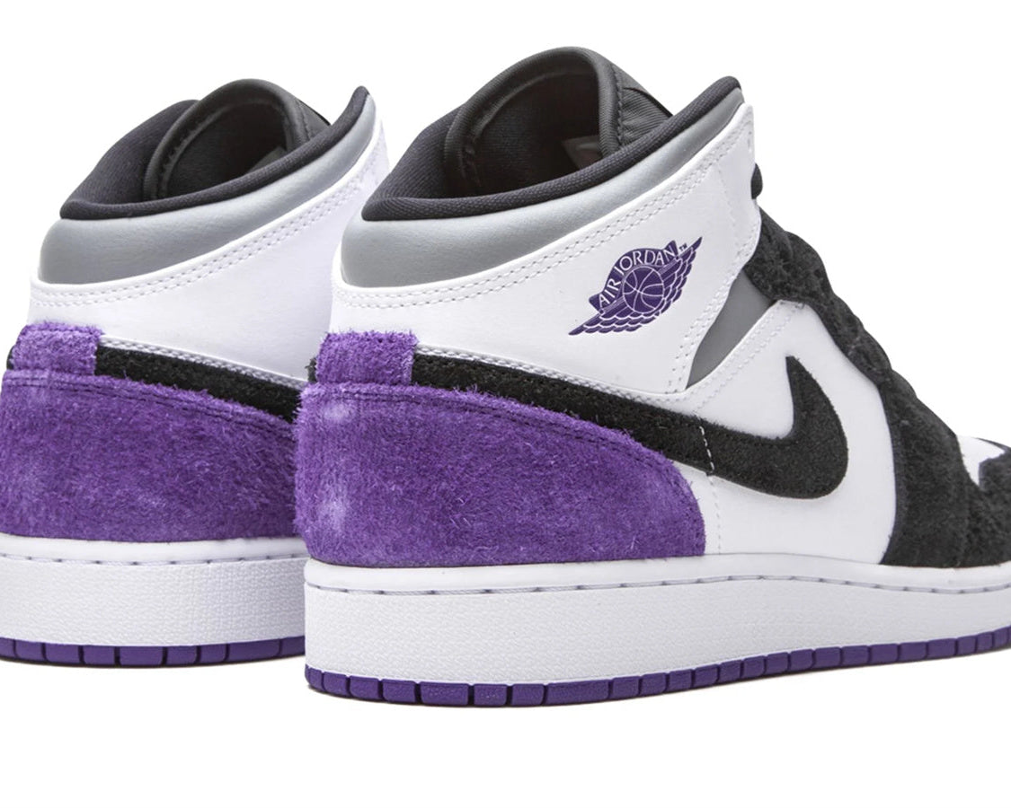 Air Jordan 1 Mid SE "Court Purple Suede" sneaker product image 4 | Foot Spikes