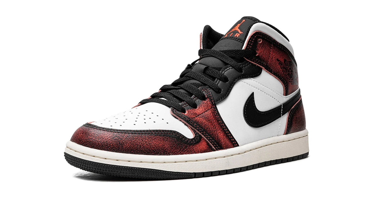 Air Jordan 1 Mid SE "Wear-Away - Infrared" sneaker product image 3 | Foot Spikes