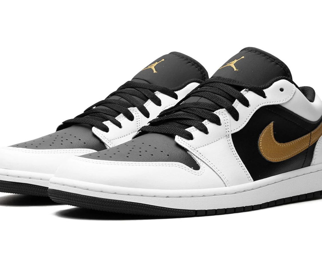 Air Jordan 1 Low "Gold Swoosh" sneaker product image 2 | Foot Spikes