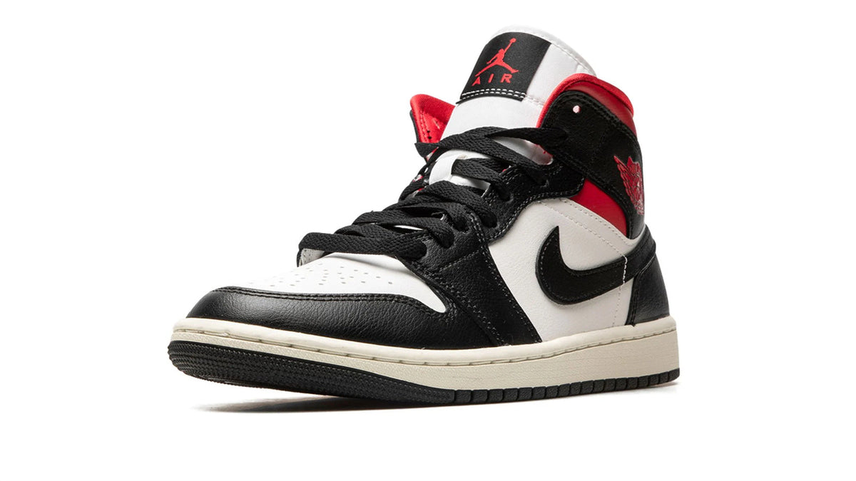 AIR JORDAN 1 MID WMNS "Black / Gym Red / Sail" sneaker product image 3 | Foot Spikes