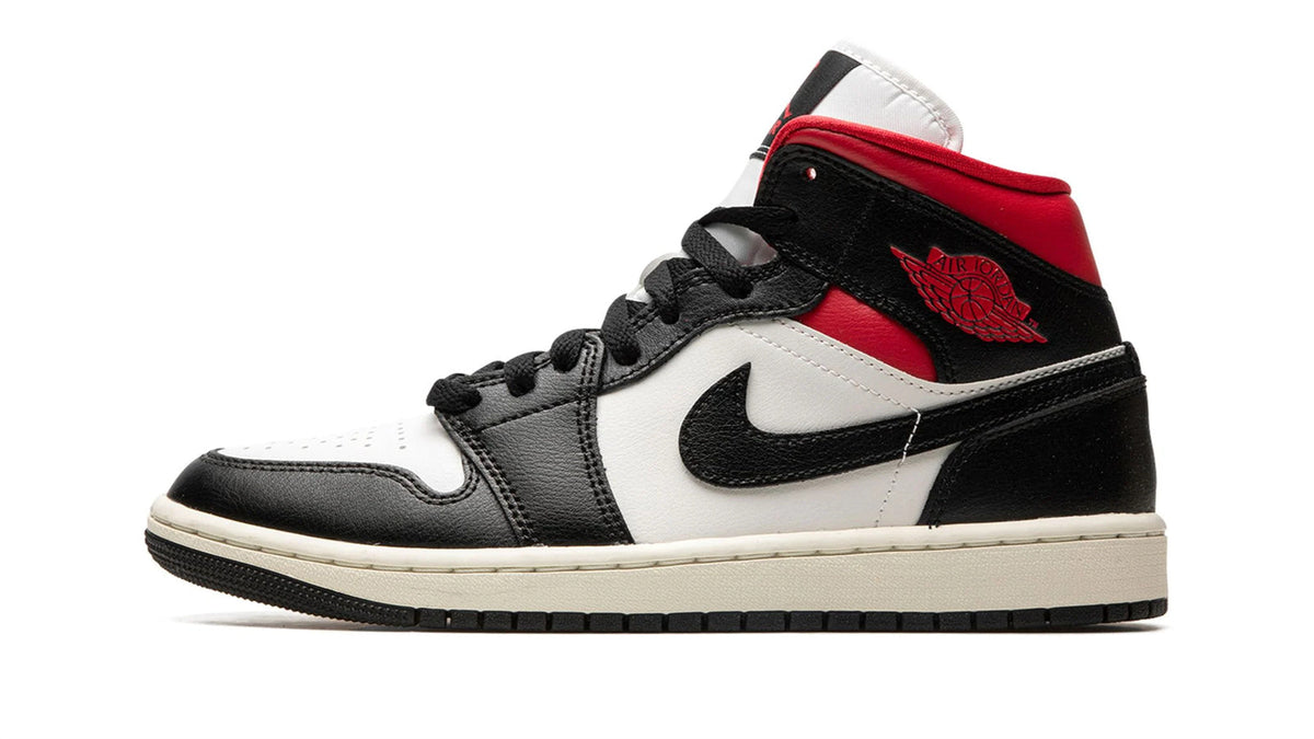 AIR JORDAN 1 MID WMNS "Black / Gym Red / Sail" sneaker product image 1 | Foot Spikes