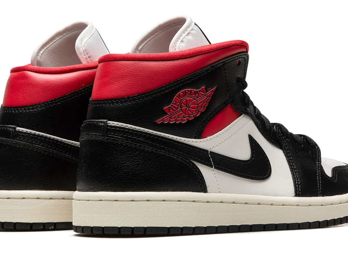 AIR JORDAN 1 MID WMNS "Black / Gym Red / Sail" sneaker product image 4 | Foot Spikes