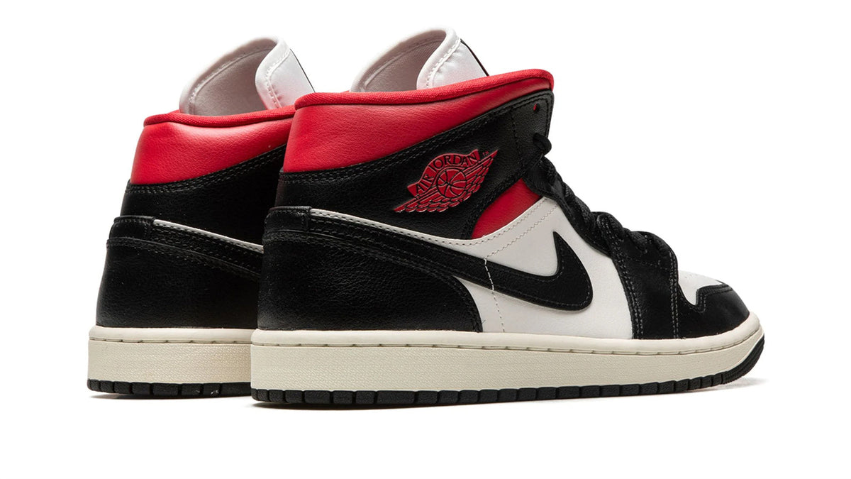 AIR JORDAN 1 MID WMNS "Black / Gym Red / Sail" sneaker product image 4 | Foot Spikes