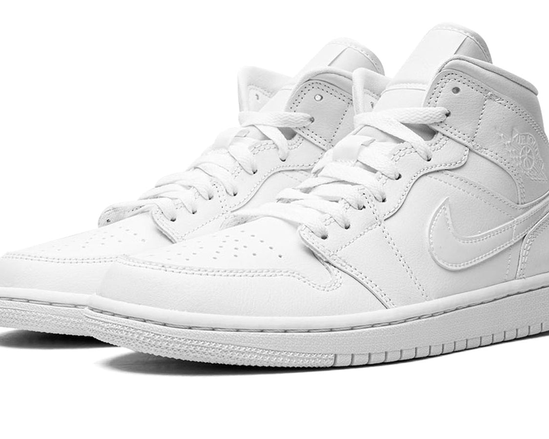 AIR JORDAN 1 MID WMNS "Triple White 2022" sneaker product image 2 | Foot Spikes