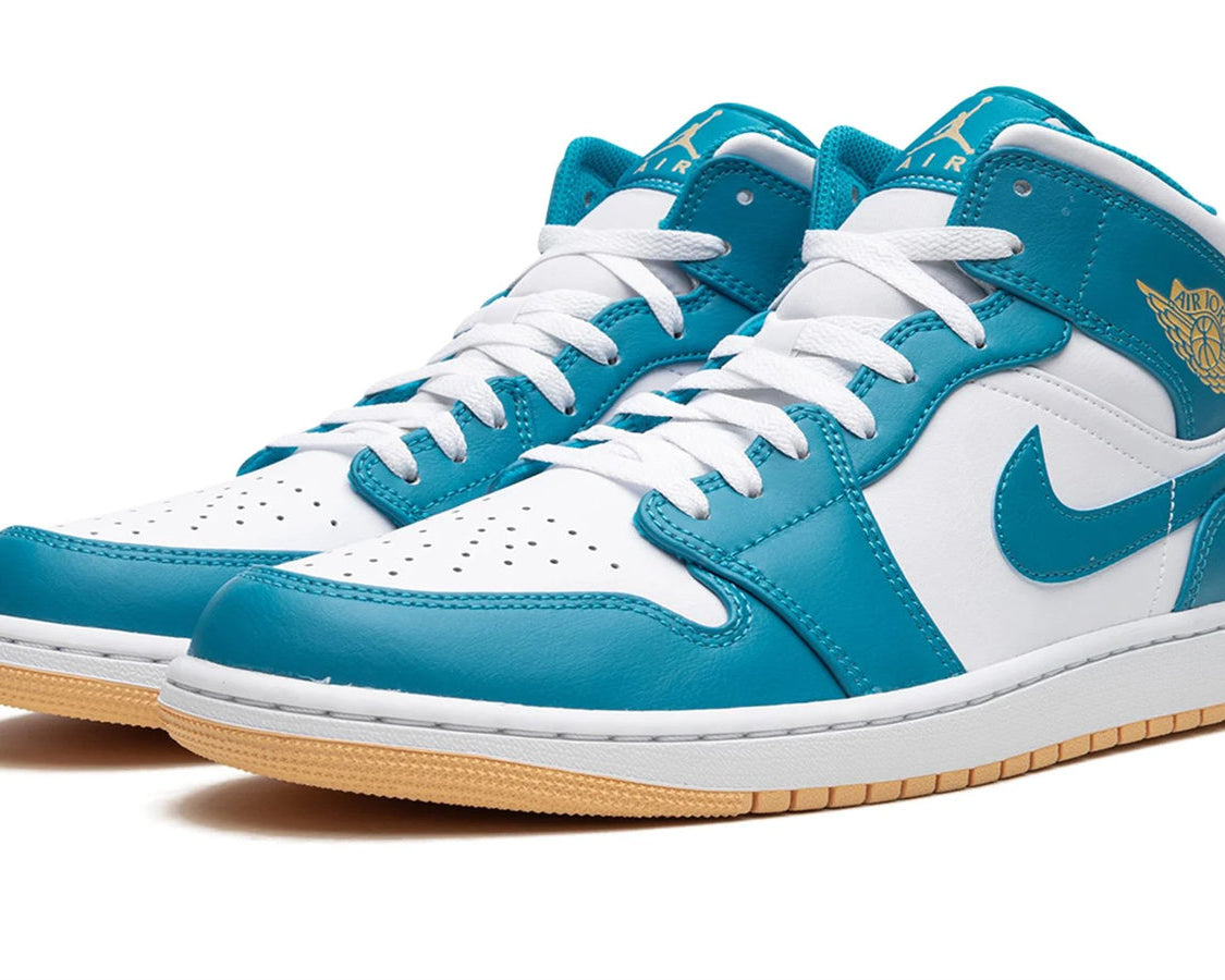Air Jordan 1 Mid "Aquatone" sneaker product image 2 | Foot Spikes