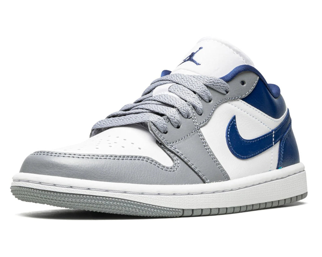 Air Jordan 1 Low WMNS "Stealth / French Blue" sneaker product image 3 | Foot Spikes