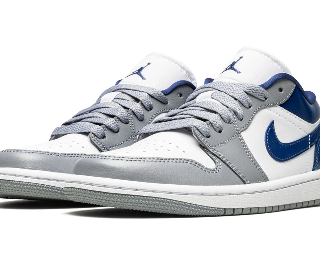 Air Jordan 1 Low WMNS "Stealth / French Blue" sneaker product image 2 | Foot Spikes