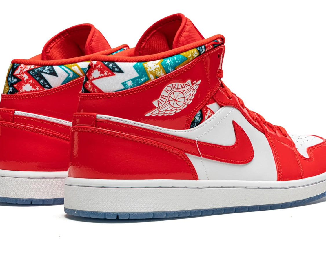 Air Jordan 1 MID SE "Barcelona Sweater" sneaker product image 4 | Foot Spikes