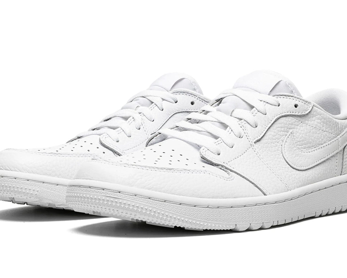 Air Jordan 1 Low Golf "Triple White" sneaker product image 2 | Foot Spikes