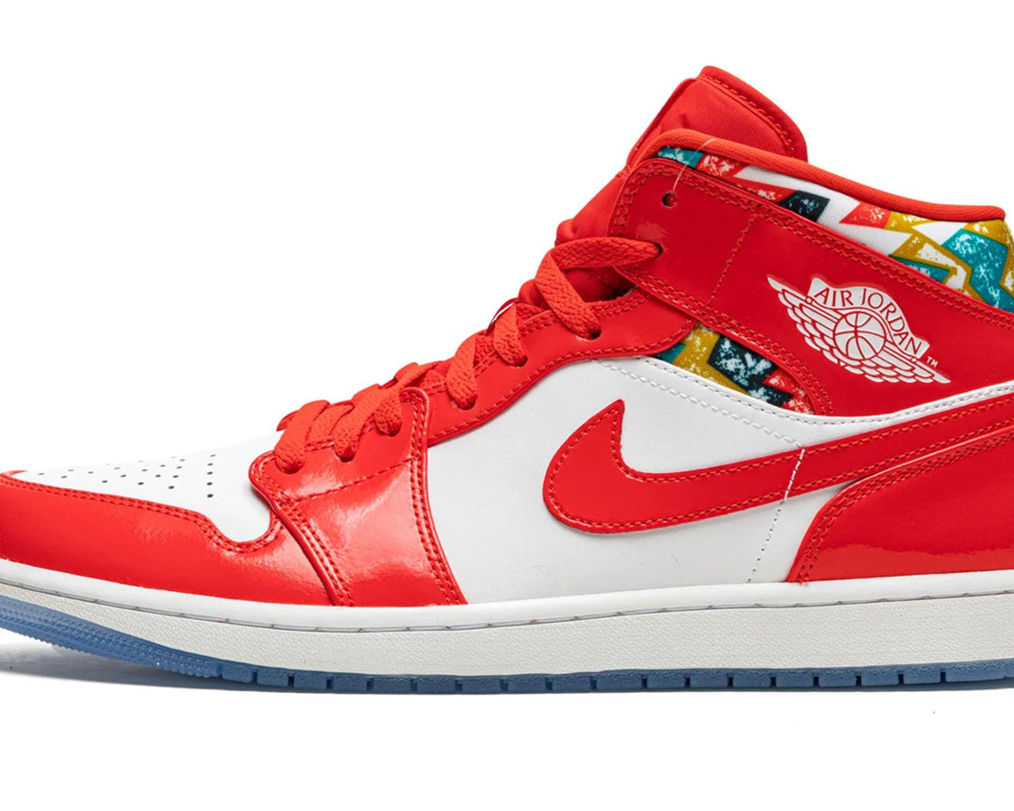 Air Jordan 1 MID SE "Barcelona Sweater" sneaker product image 1 | Foot Spikes