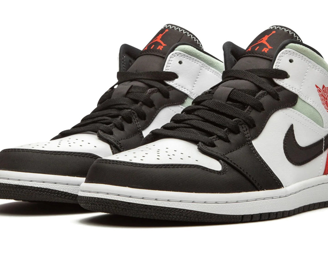Jordan 1 Mid SE "Red Grey Black Toe" sneaker product image 2 | Foot Spikes