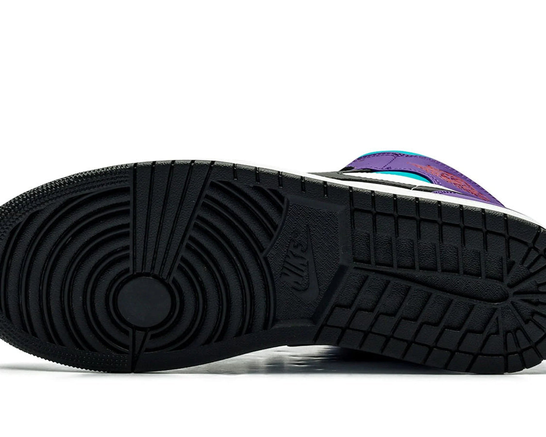 Air Jordan 1 Mid "Aqua" sneaker product image 5 | Foot Spikes