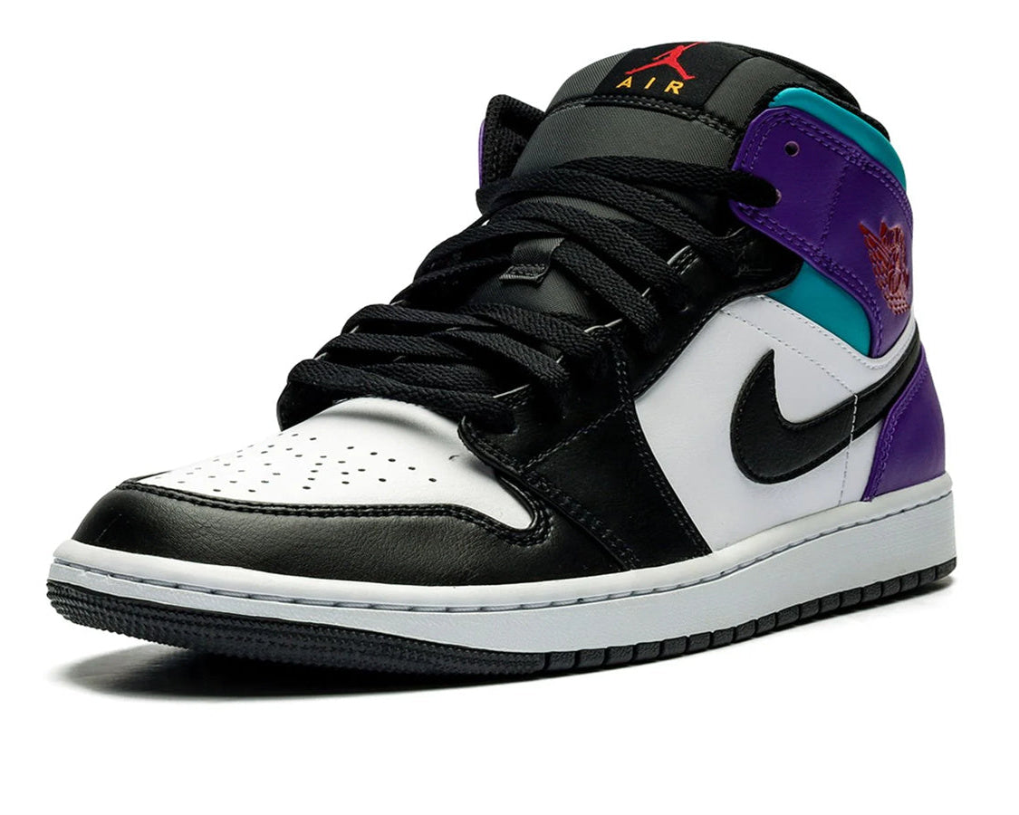 Air Jordan 1 Mid "Aqua" sneaker product image 3 | Foot Spikes