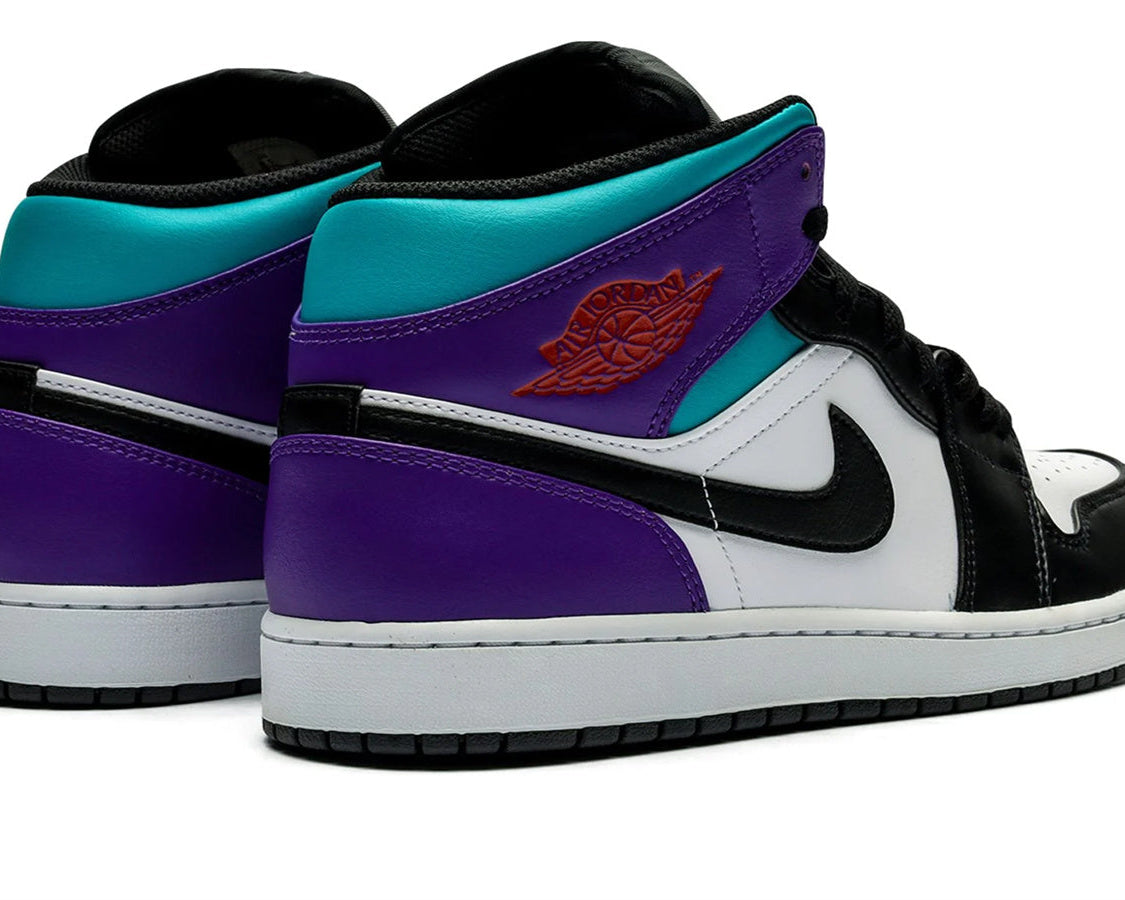 Air Jordan 1 Mid "Aqua" sneaker product image 6 | Foot Spikes