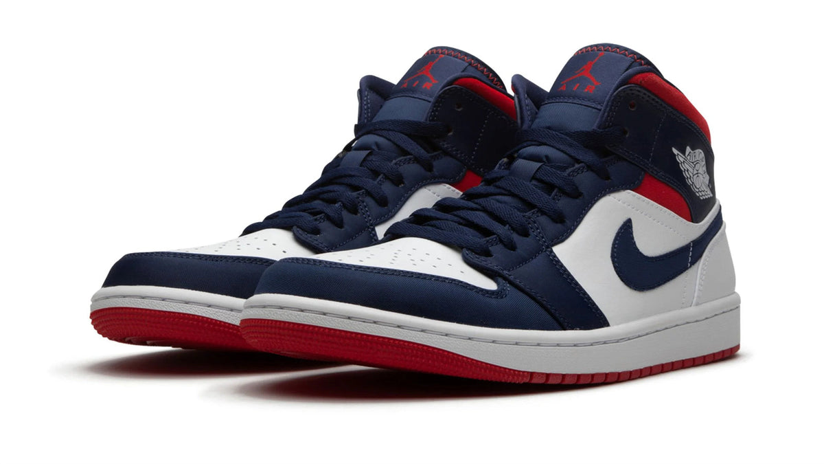 Air Jordan 1 Mid SE "Olympic - USA" sneaker product image 2 | Foot Spikes