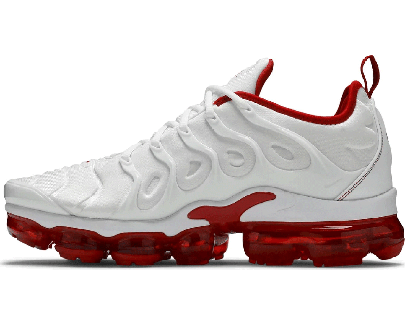 Air Vapormax Plus White University Red sneaker product image 1 | Foot Spikes