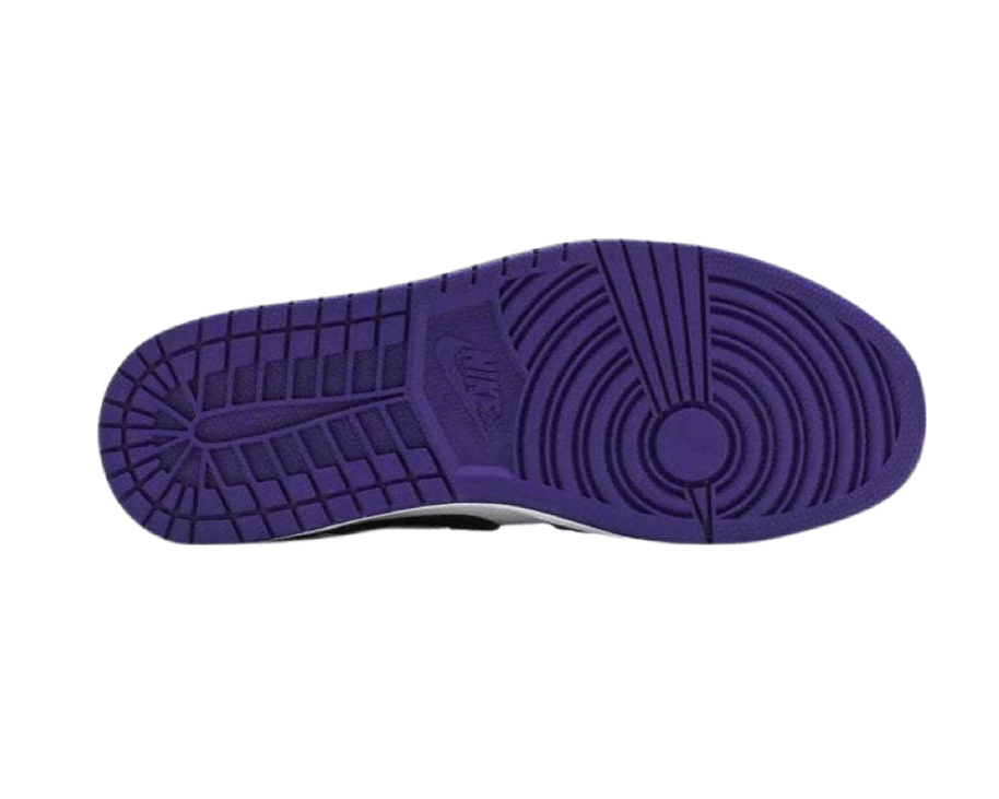 Air Jordan 1 Retro High OG White & Court Purple sneaker product image 3 | Foot Spikes