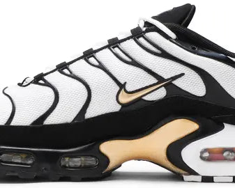 Air Max Plus 'White Metallic Gold' sneaker product image 1 | Foot Spikes