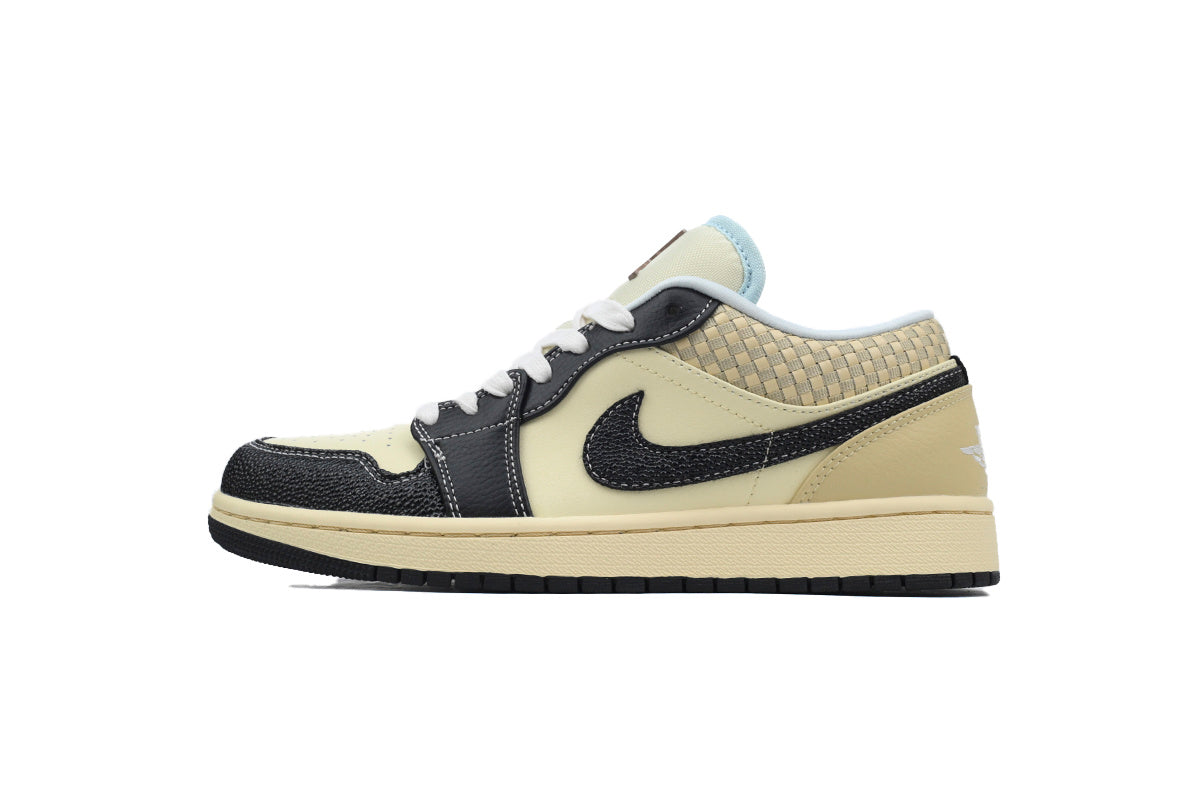 Air Jordan 1 Low SE 'Coconut Milk Black' sneaker product image 1 | Foot Spikes