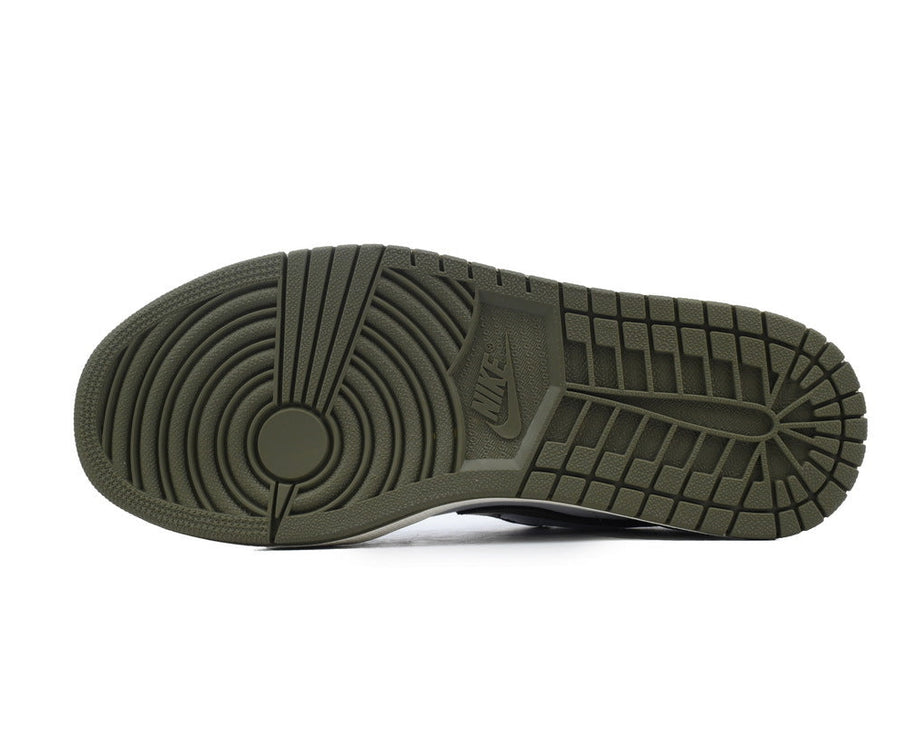 Air Jordan 1 Low 'Black Toe Medium Olive' sneaker product image 2 | Foot Spikes