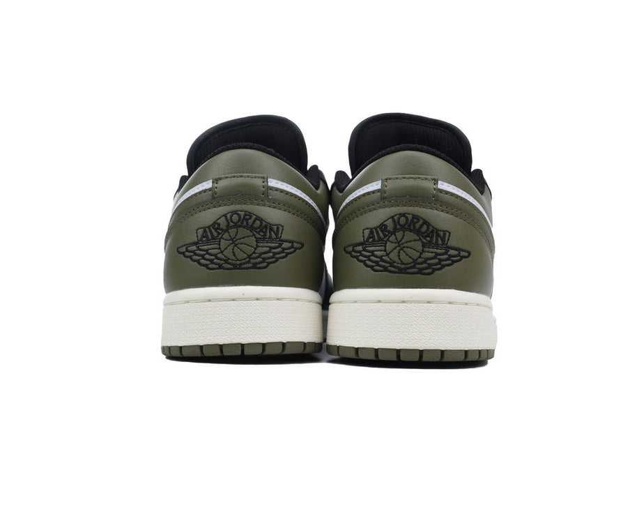 Air Jordan 1 Low 'Black Toe Medium Olive' sneaker product image 3 | Foot Spikes