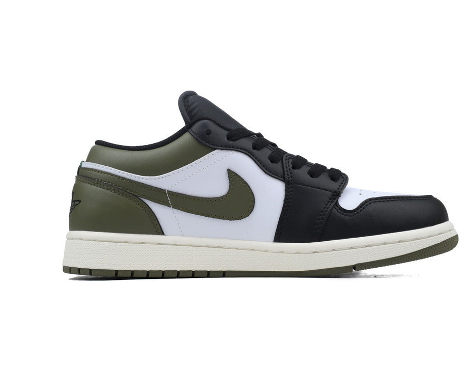 Air Jordan 1 Low 'Black Toe Medium Olive' sneaker product image 4 | Foot Spikes