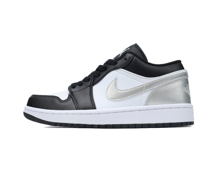Air Jordan 1 Low Black Silver sneaker product image 1 | Foot Spikes