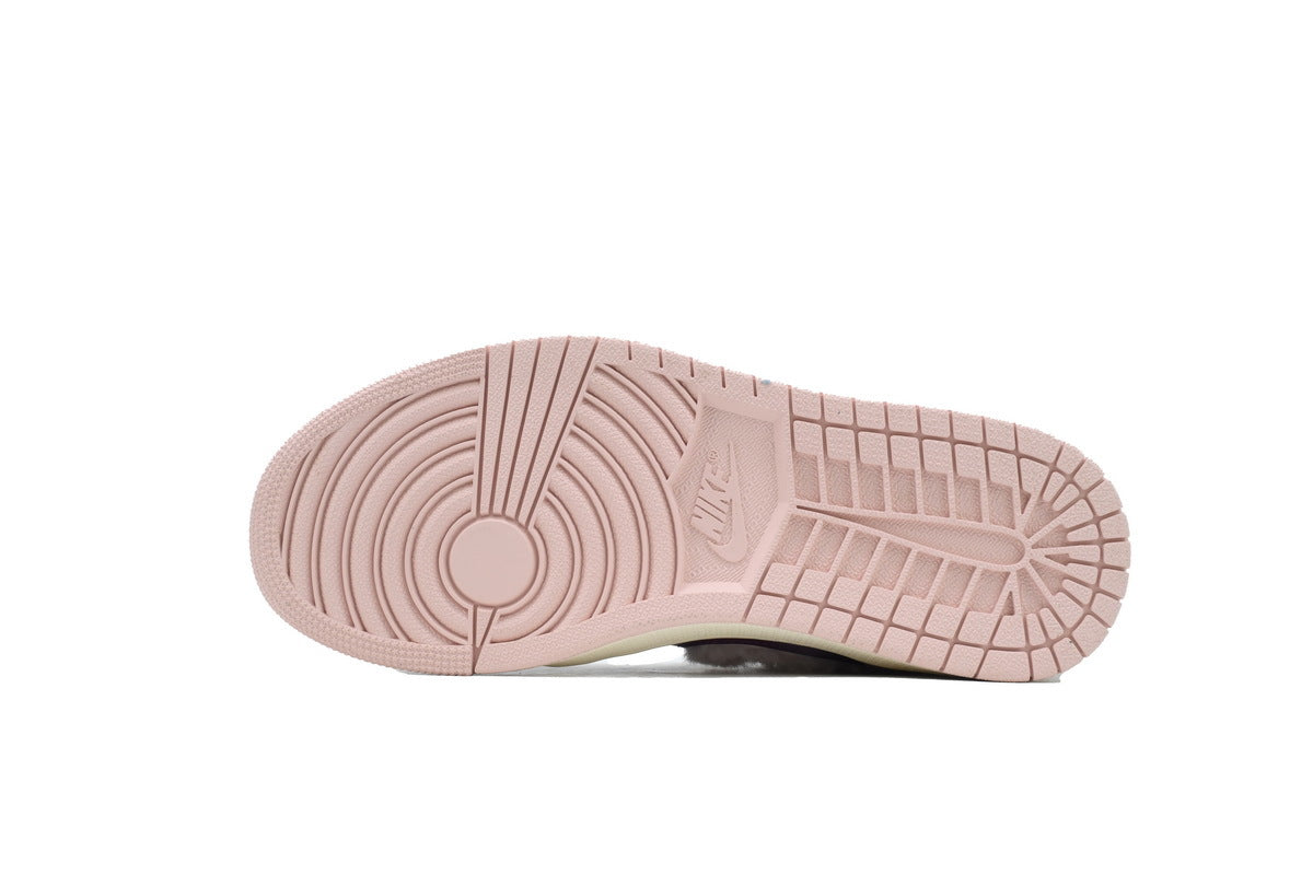 Air Jordan 1 Low SE GS 'Fur Swoosh' sneaker product image 2 | Foot Spikes