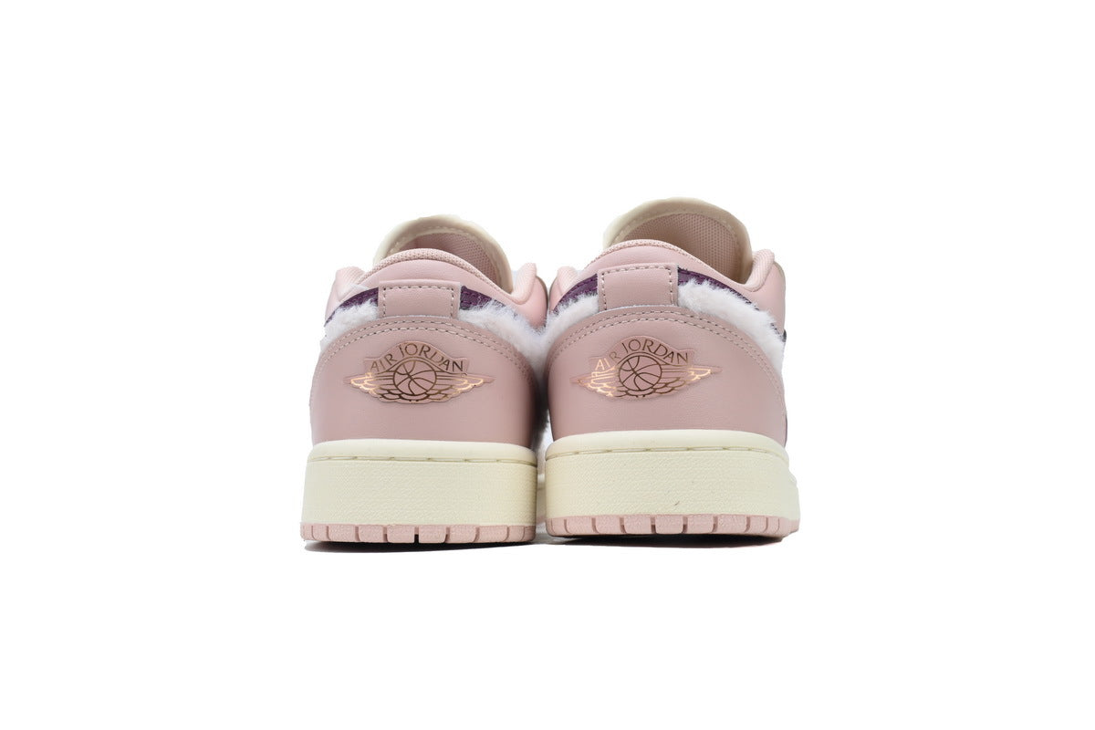 Air Jordan 1 Low SE GS 'Fur Swoosh' sneaker product image 3 | Foot Spikes