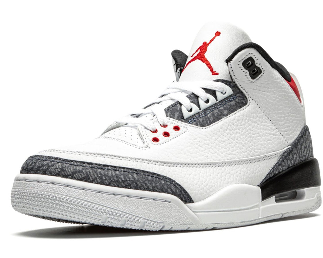 Air Jordan 3 Retro SE DNM "Fire Red Denim" sneaker product image 3 | Foot Spikes