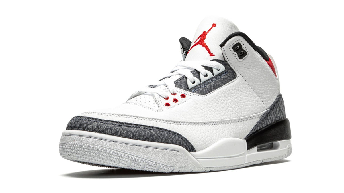 Air Jordan 3 Retro SE DNM "Fire Red Denim" sneaker product image 3 | Foot Spikes