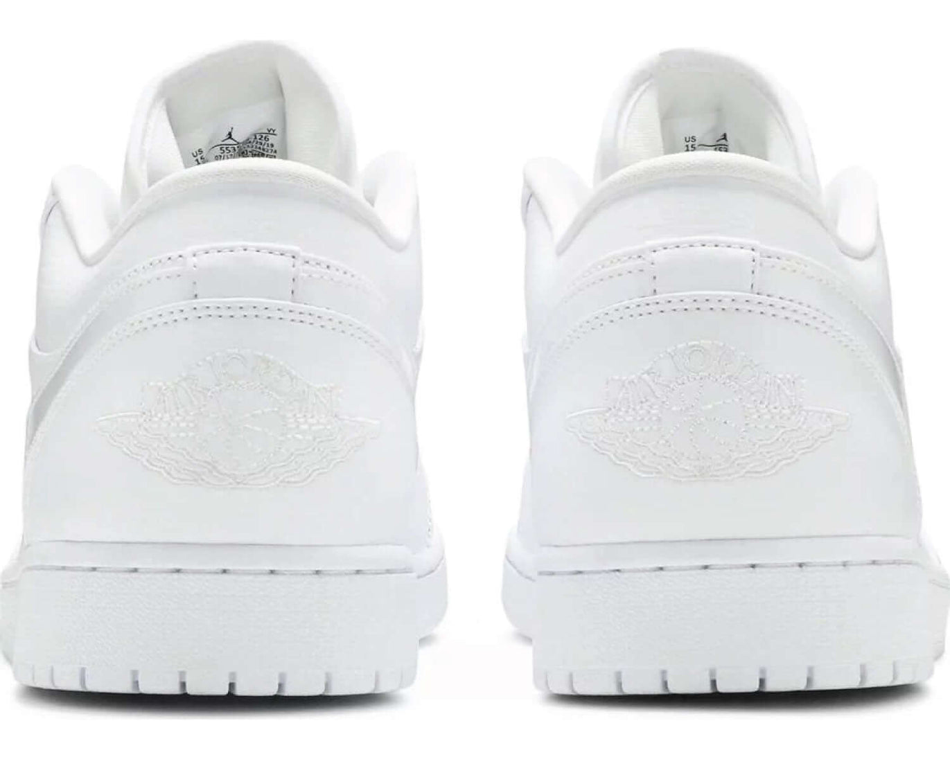 Air Jordan 1 Low 'Triple White' sneaker product image 5 | Foot Spikes