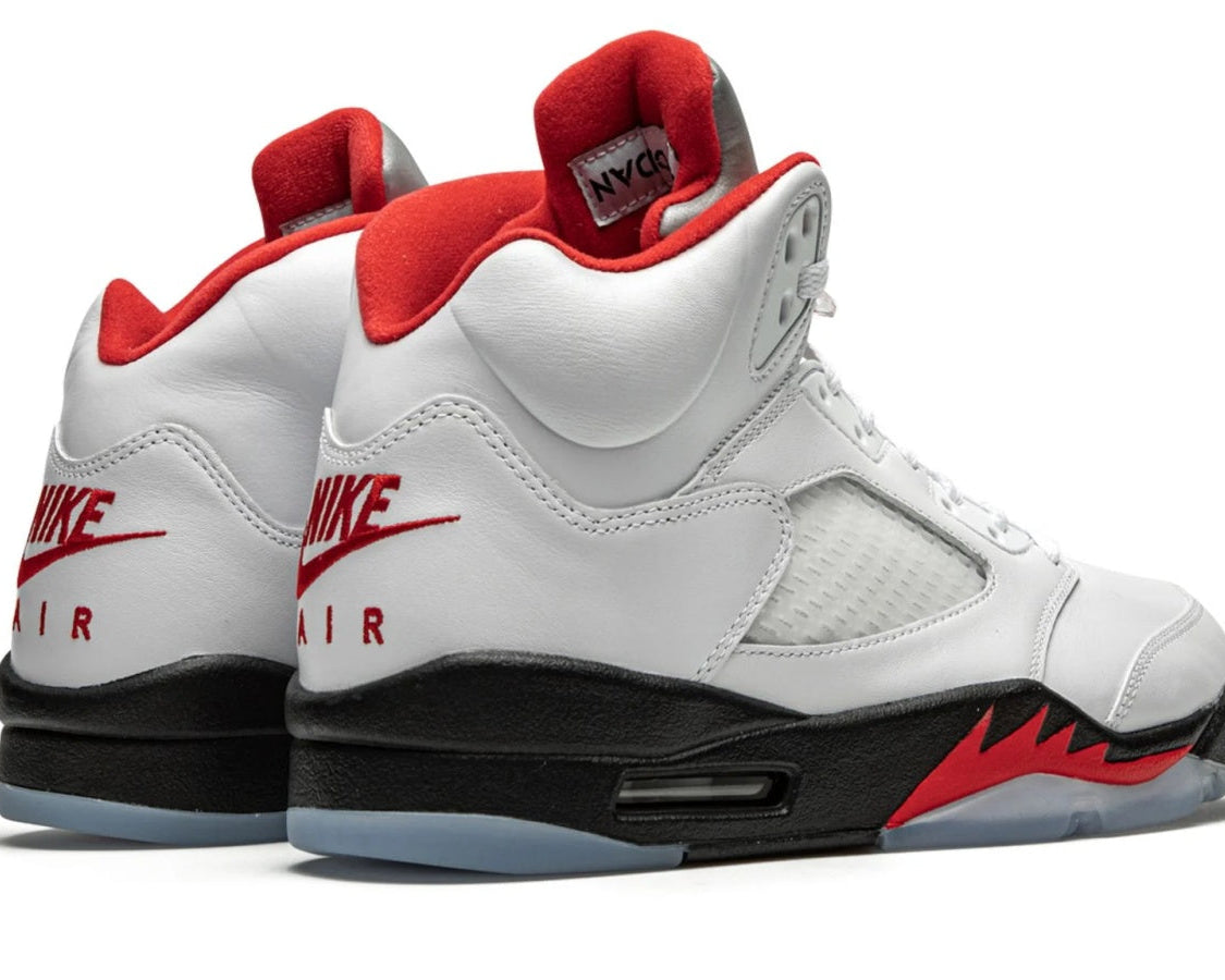 Air Jordan 5 Retro "Fire Red Silver Tongue 2020" sneaker product image 4 | Foot Spikes