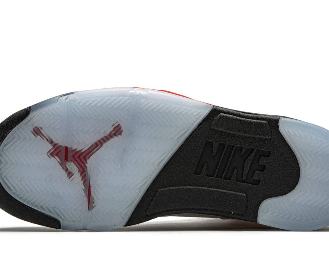 Air Jordan 5 Retro "Fire Red Silver Tongue 2020" sneaker product image 5 | Foot Spikes