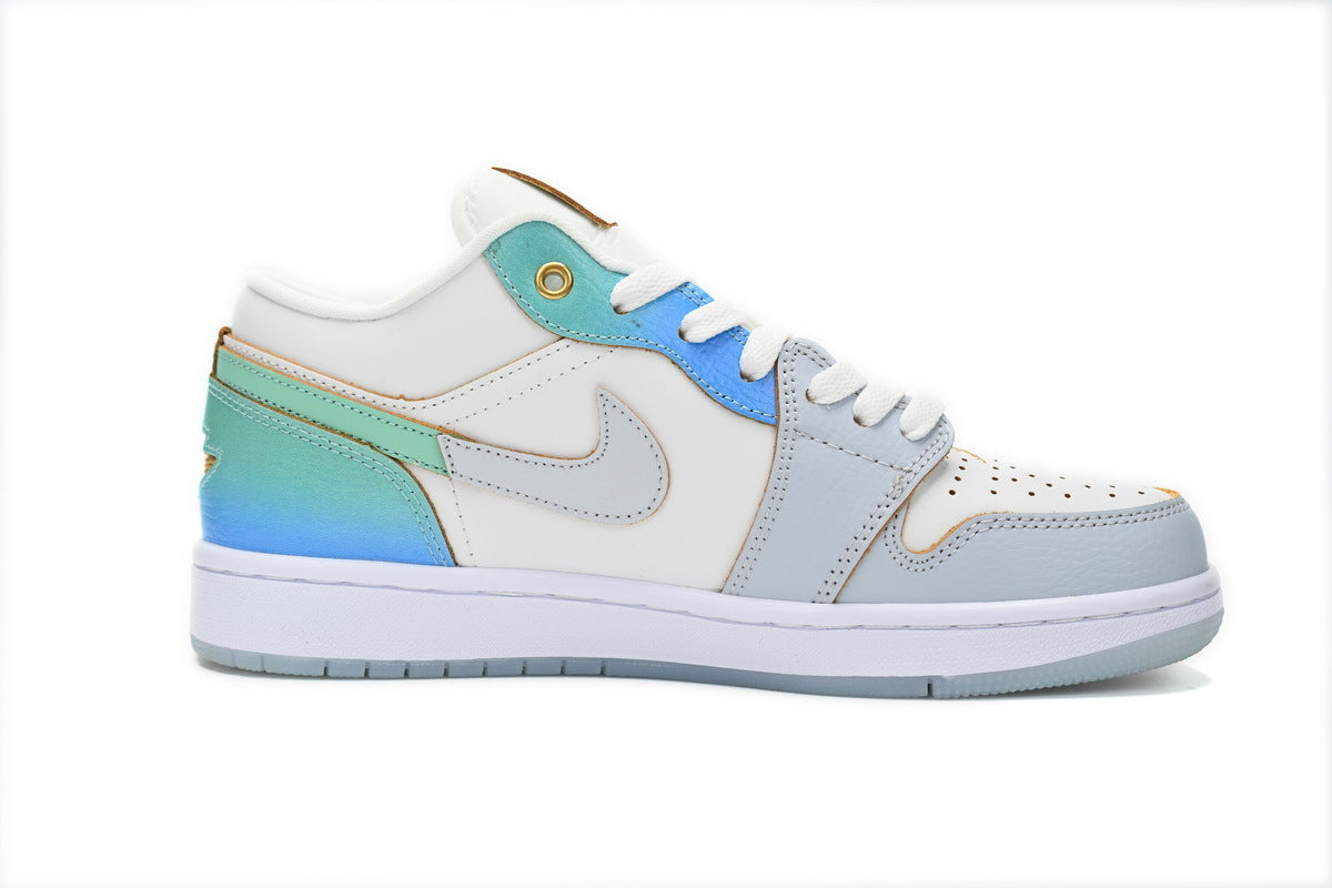 Wmns Air Jordan 1 Low SE 'Emerald Rise' sneaker product image 4 | Foot Spikes