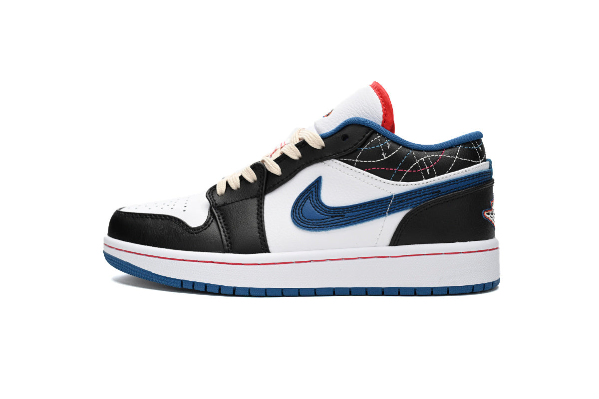 Air Jordan 1 Low SE 'Industrial Blue Sashiko' sneaker product image 1 | Foot Spikes
