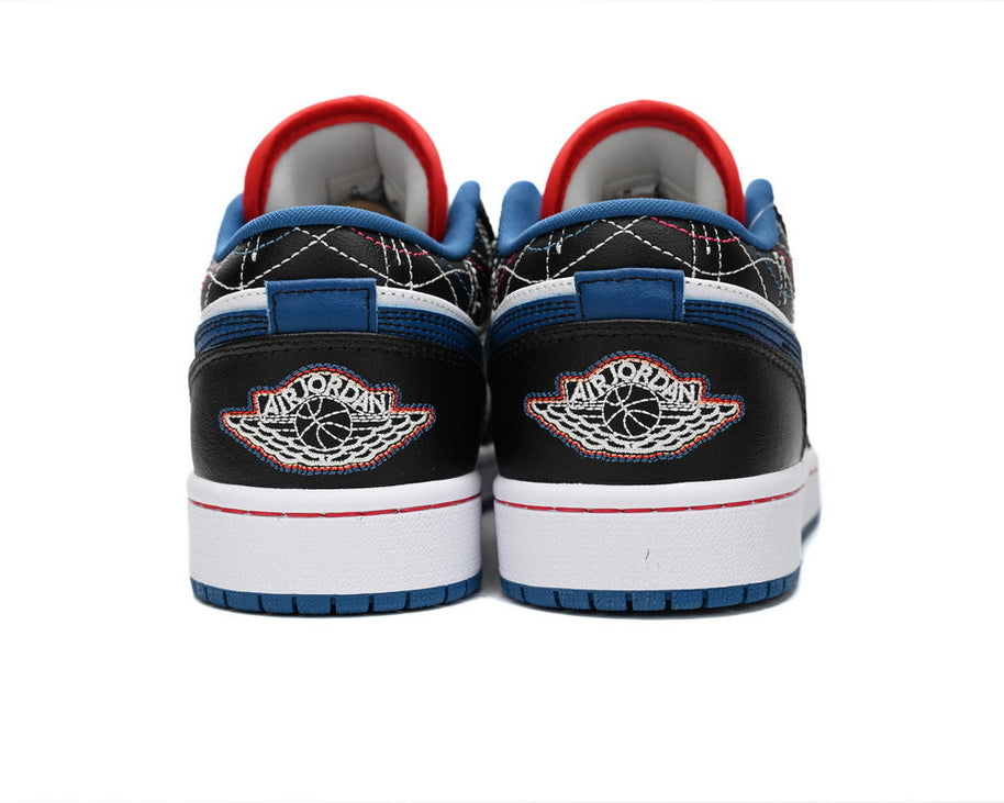 Air Jordan 1 Low SE 'Industrial Blue Sashiko' sneaker product image 3 | Foot Spikes