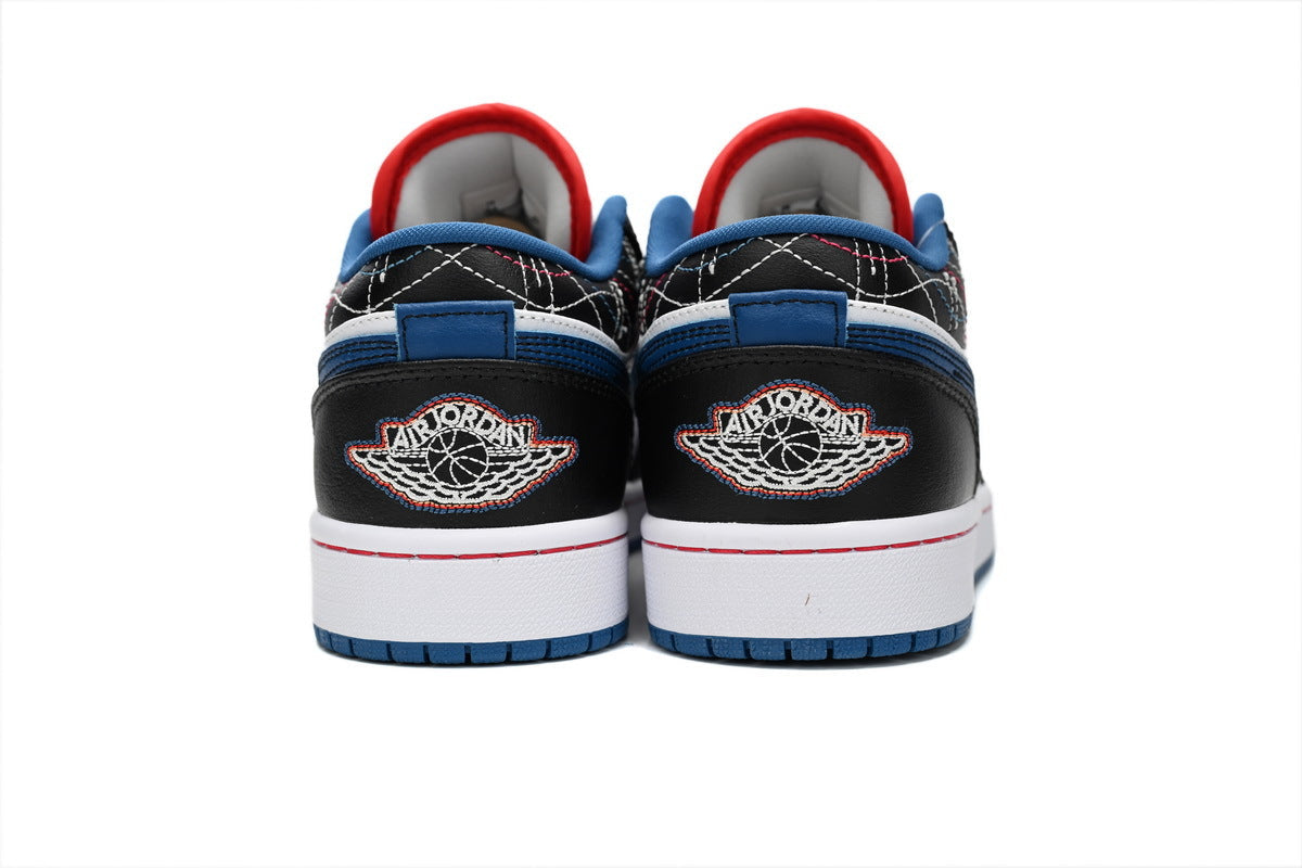 Air Jordan 1 Low SE 'Industrial Blue Sashiko' sneaker product image 3 | Foot Spikes