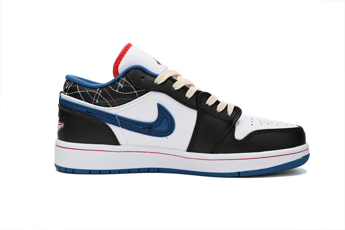 Air Jordan 1 Low SE 'Industrial Blue Sashiko' sneaker product image 4 | Foot Spikes