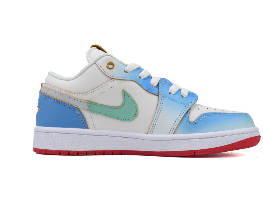 Air Jordan 1 Low SE GS 'Blue Gradient' sneaker product image 4 | Foot Spikes