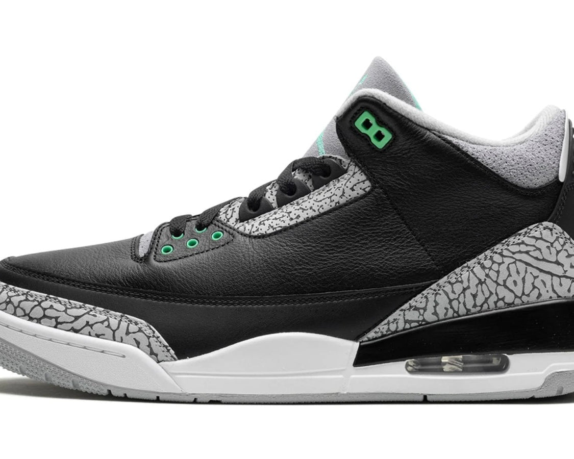 Air Jordan 3 Retro "Green Glow" sneaker product image 1 | Foot Spikes