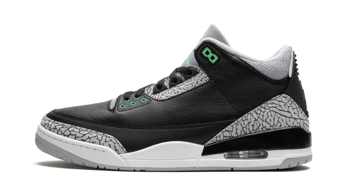 Air Jordan 3 Retro "Green Glow" sneaker product image 1 | Foot Spikes