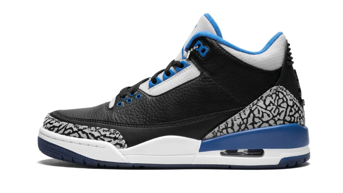 Air Jordan 3 Retro "Sport Blue" sneaker product image 1 | Foot Spikes