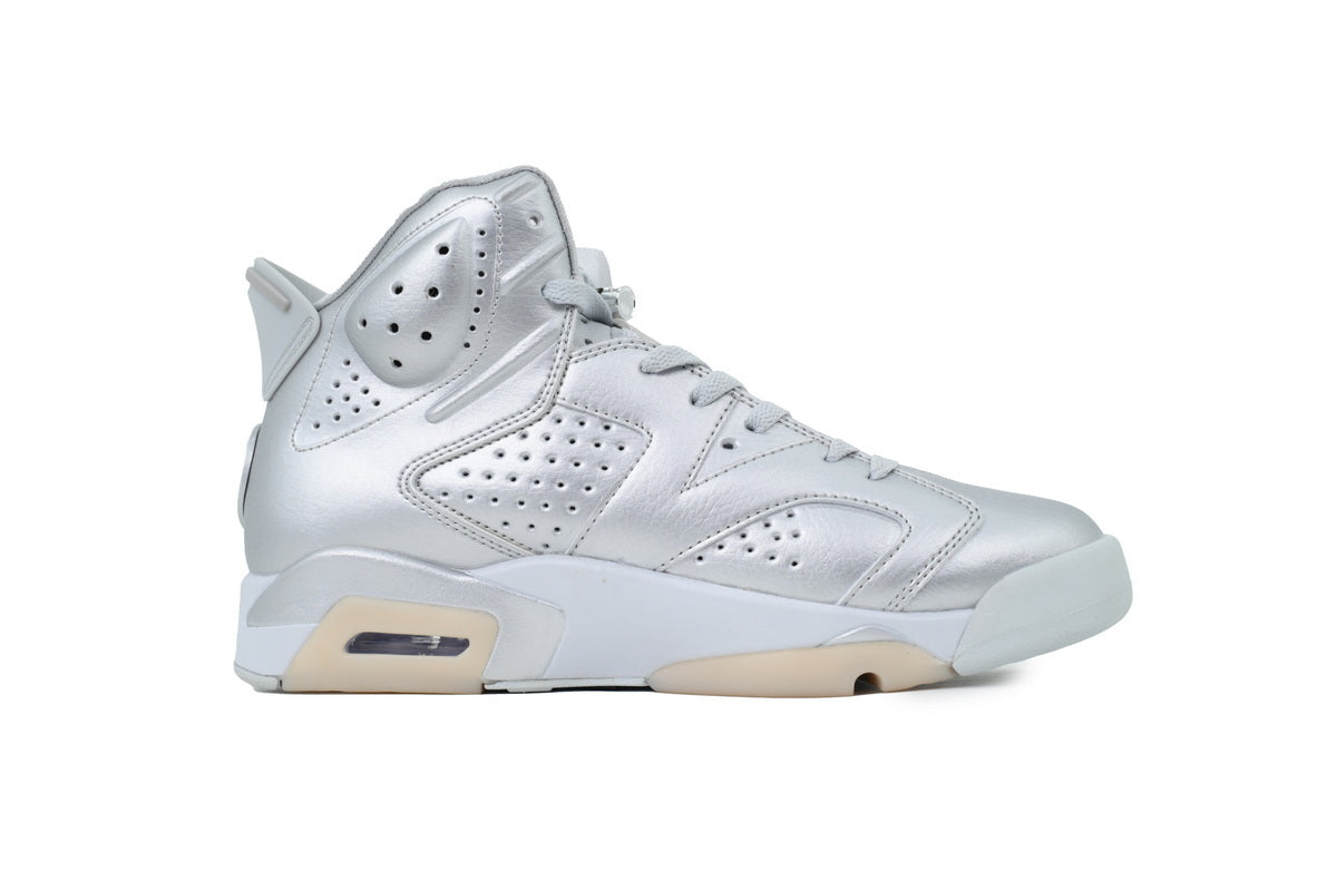 Paris Saint-Germain x Air Jordan 6 Retro 'Silver' sneaker product image 4 | Foot Spikes