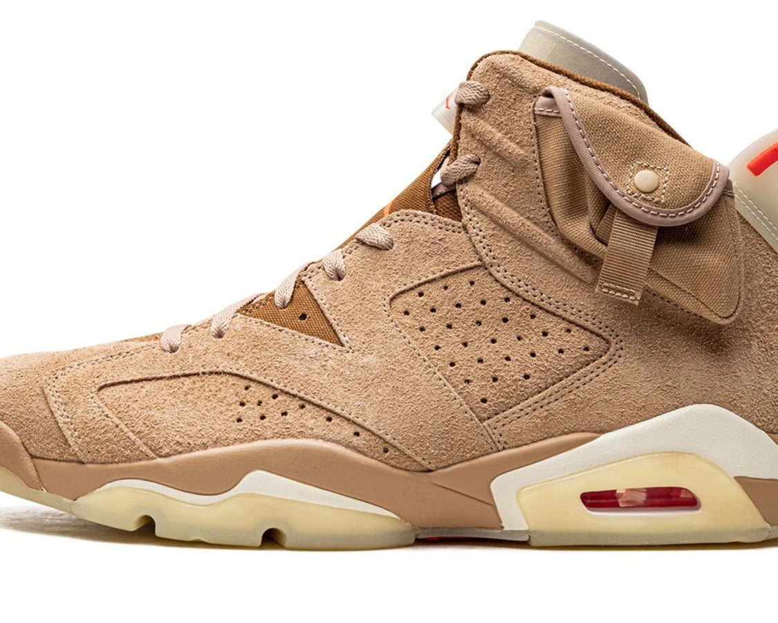 Air Jordan 6 Retro "Travis Scott - British Khaki" sneaker product image 1 | Foot Spikes