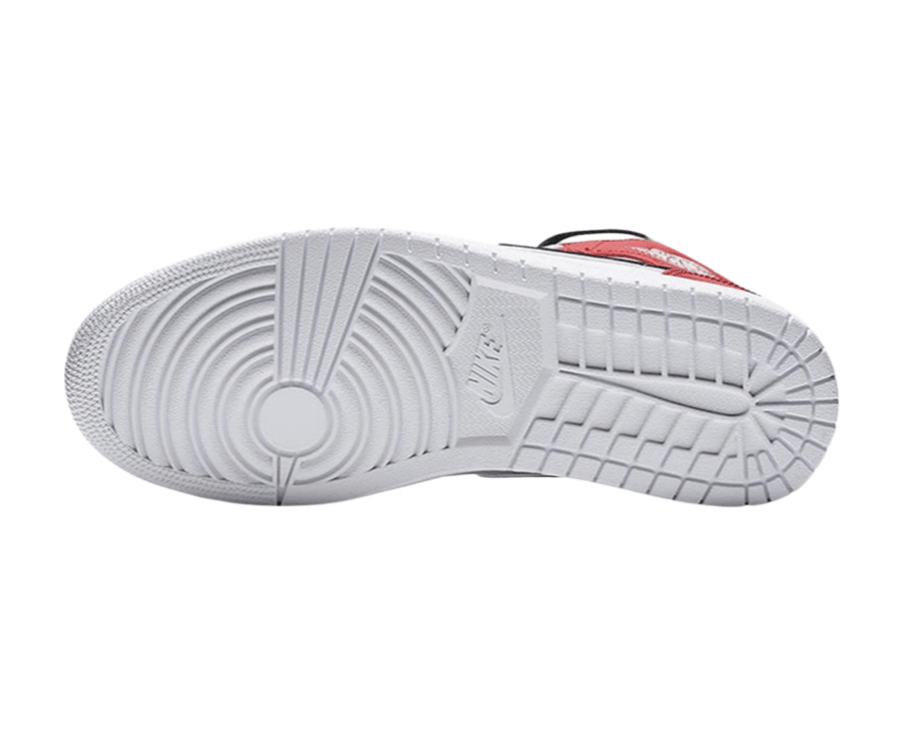 Air Jordan 1 Mid White Black Gym Red sneaker product image 5 | Foot Spikes