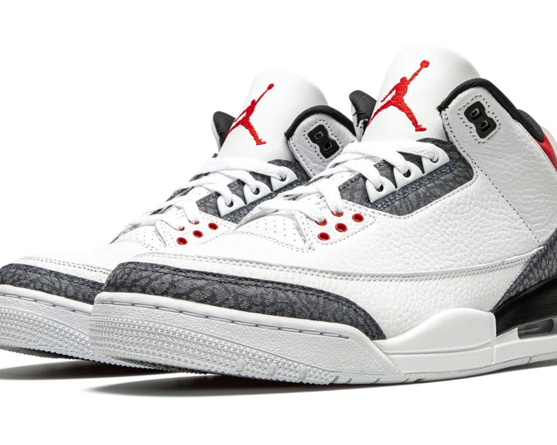 Air Jordan 3 Retro SE DNM "Fire Red Denim" sneaker product image 2 | Foot Spikes