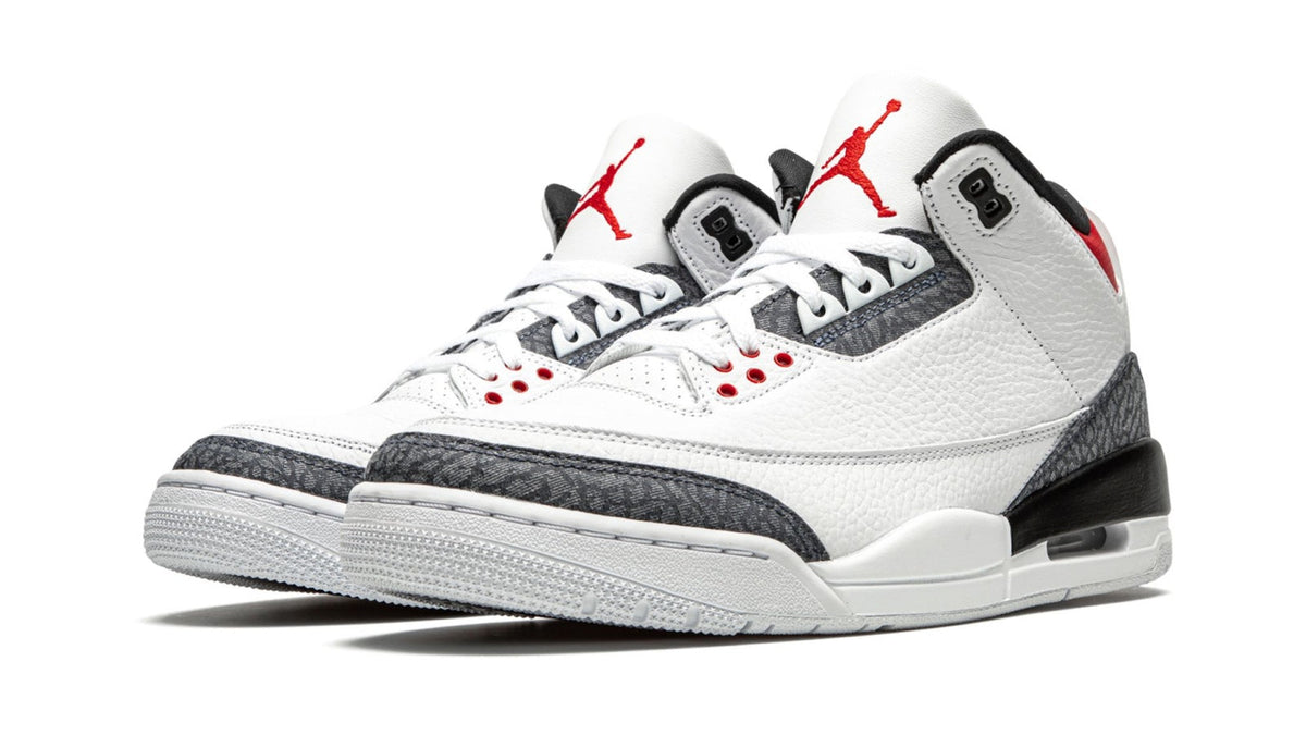 Air Jordan 3 Retro SE DNM "Fire Red Denim" sneaker product image 2 | Foot Spikes