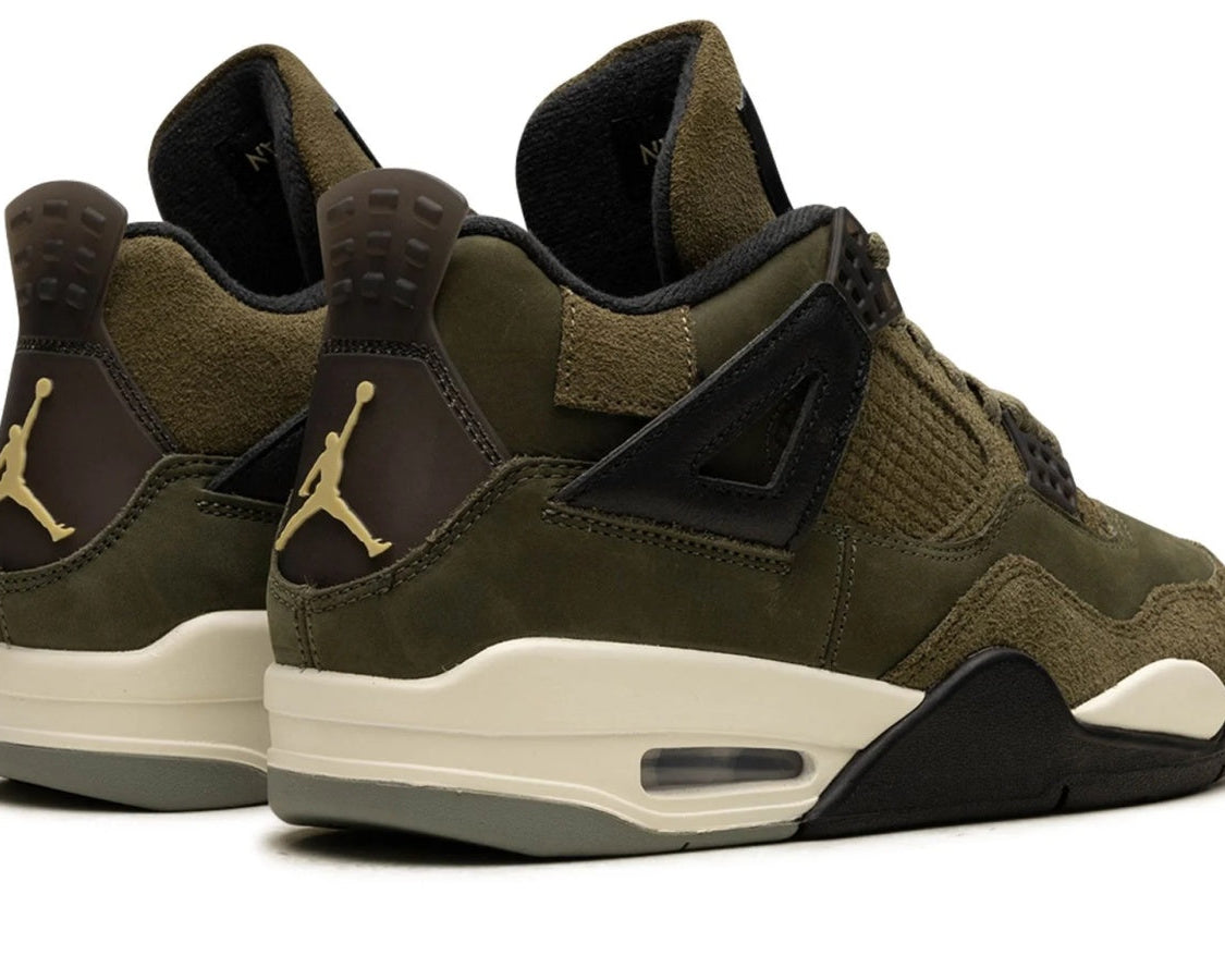 Air Jordan 4 Craft "Medium Olive" sneaker product image 4 | Foot Spikes